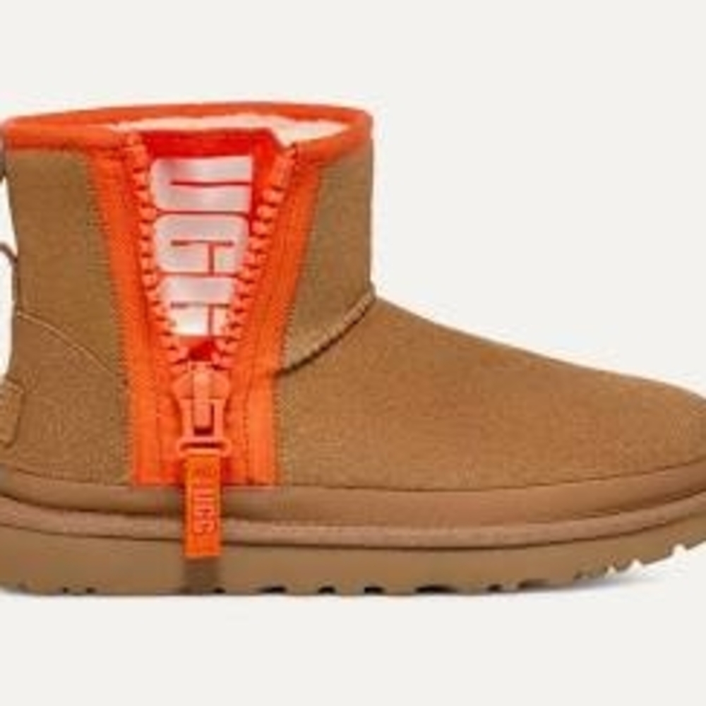 UGG Brown and Orange Ankle Boots
